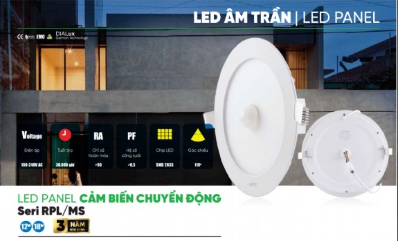 ĐÈN CẢM BIẾN CHUYỂN ĐỘNG MPE